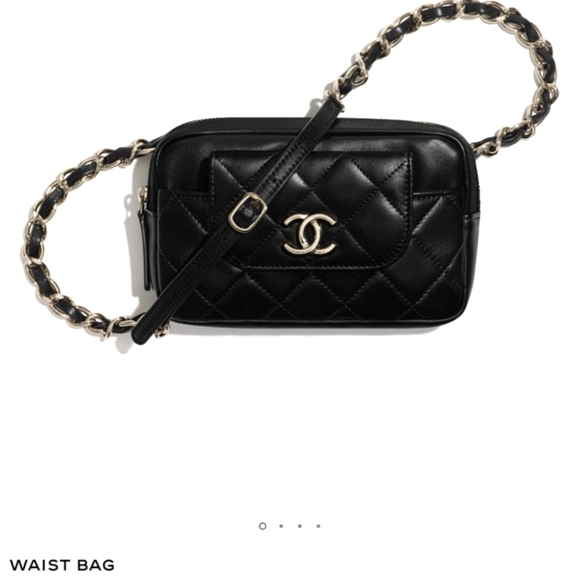HP💘 CHANEL 💯 CC Waist Belt Bag With Pouch Wallet In Lambskin - Picture 14 of 16